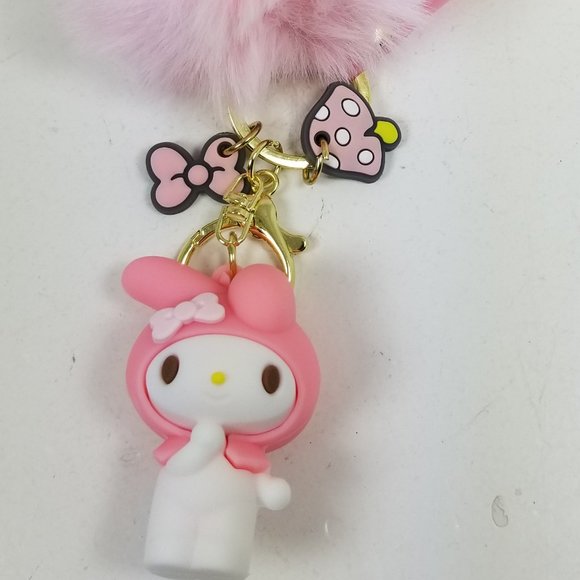 Melody Pom Pom Key Chain - Picture 6 of 6